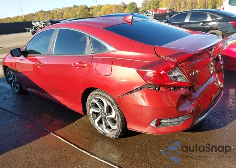 2019 Honda Civic Ex z USA, uszkodzony, nr VIN JHMFC1F31KX002826